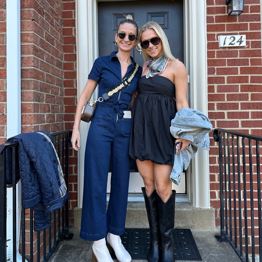 The Colette denim weekend jumper by Maeve from Anthropologie